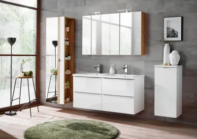 Immagine prodotto di Mobili bagno di design Set 6 pezzi mobile lavabo illuminazione