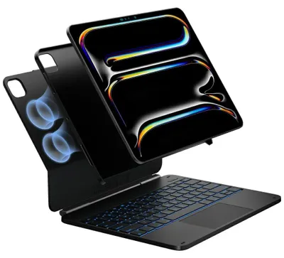Zdjęcie produktu dla Etui Typecase Edge + Z Klawiaturą Do     Ipad Air 13" 2024/2025 Czarny