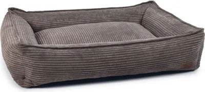 Produktbild von Desgined by Lotte Hundebett Ribbed, Hundekissen aus Samtstoff