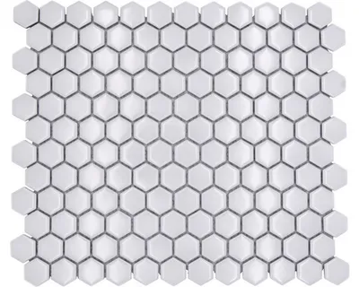 Produktbild von Keramikmosaik HX 050 weiß 26x30 cm