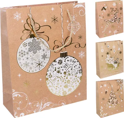 Produktbild von Geschenktüte L 30x41,5x12 cm Weihnachten