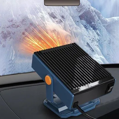 Immagine prodotto di Riscaldatore e ventilatore da auto a 12 V con azionamento manuale per lo sbrinamento e il raffreddamento