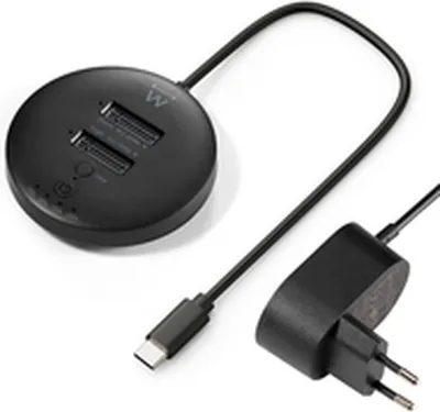 Produktbild von Ewent EW7078, SSD, M.2, USB 3.2 Gen 1 (3.1 Gen 1) Type-C, Schwarz, Acrylnitril-Butadien-Styrol (ABS), 10 Gbit/s