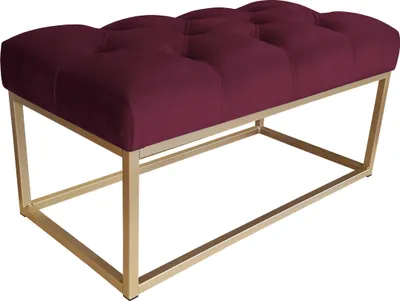 Obrázok produktu pre Lavica CHESTERFIELD LOFT, zlatá podstava, podnožka MG02