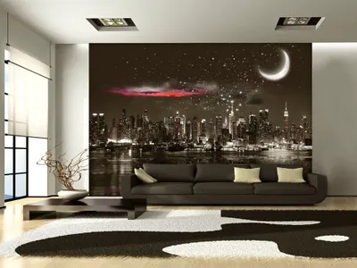 Produktbild von Vlies Fototapete 400x280 cm Tapeten Wandtapete XXL Nacht City Stadt New York d-A-0044-a-a
