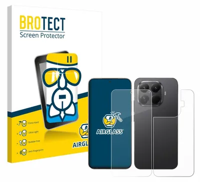 A product shot of a phone screen protector and its packaging.