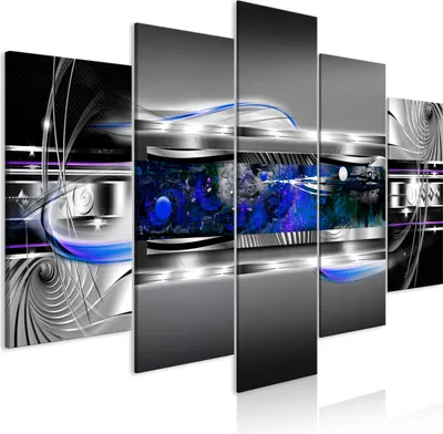 Produktbild von Leinwandbilder 200x100 cm a-A-0692-b-o Vlies Leinwandbild 5 tlg Kunstdruck modern Wandbilder XXL Wanddekoration Design Wand Bild ABSTRAKT