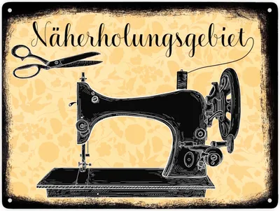 Produktbild von Näherholungsgebiet witziges Metallschild XXL in 28x38 cm für alle die gerne