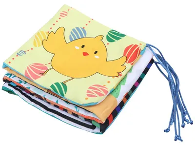 Zdjęcie produktu dla Säuglingsbett-Stoffbuch, niedliches Tier, lernende Rassel, verzerrender Spiegel, pädagogisches Spielzeug, Typ A