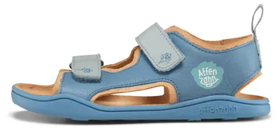Produktbild von Affenzahn 01394-30211 Kinder-Barfußschuhe in Blau – Leder