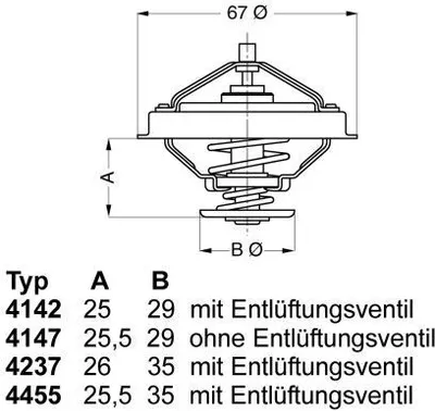 Produktbild von WAHLER Thermostat Kühlmittel 80°C für BMW 5 Limousine (E39) 5 Touring (E39) 3 Limousine (E36) 7 (E38) 5 Limousine (E34)