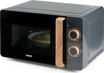 Obrázek produktu pro Domo DO3320, Pracovní deska, Samostatná mikrovlnná trouba, 20 l, 700 W, Otočné, Černá, Dřevo