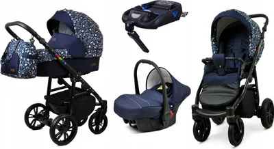Produktbild von BabyLux® Color Lux | 4in1 Kinderwagen Set | Forest Deer | Kombikinderwagen | Kinderwagenset | Is
