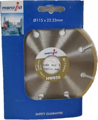 Produktbild von Marcrist HW850 Diamant-Trennscheibe ⌀115mm x 22,23mm