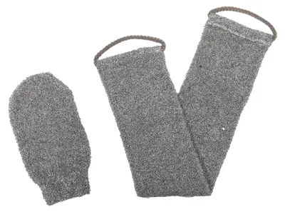 Image de Brosse pour le dos, bande exfoliante double face, brosse pour le dos pour le bain et la toilette