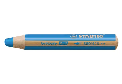 Zdjęcie produktu dla Stabilo Woody 3w1 Niebieskie – Kreacje bez ograniczeń dla każdego artysty!
