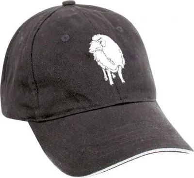 Produktbild von Baseballcap mit Einstickung - Schaf - 68433 schwarz