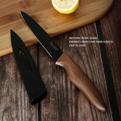 Immagine prodotto di Set di coltelli da cucina in acciaio inossidabile nero, 5 pezzi
