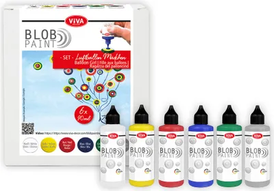 Immagine prodotto di Viva Decor 800199000 ViVA DECOR Blob Paint set di colori "Balloon girl", 6 pezzi