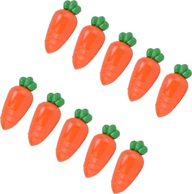 Image de 10PCS Bonbonnière en forme de carotte Boîte à bonbons en plastique pour Wedding Favor Party GiftJaune