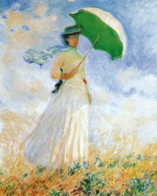 Obrázok produktu pre Claude Monet Art Print Obraz - Žena so slnečníkom, 1886 (50 x 40 cm)