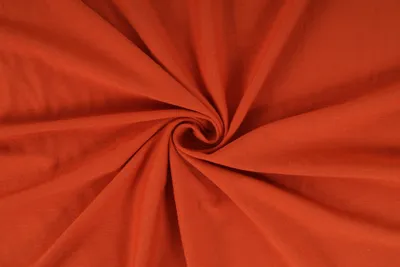 Obrázek produktu pro Úplet jednolíc s Elastanem, sytě oranžová, tričkovina, látky, metráž / 50cm