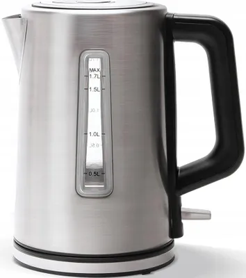 Zdjęcie produktu dla Aigostar 8433325295868, 1,7 l, 2200 W, Stal nierdzewna, Czarny, Plastik, Stal nierdzewna, Wskaźnik poziomu wody, Zabezpieczenie przed przegrzaniem