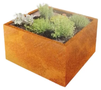Produktbild von Palatino Pflanzkübel Gartenartikel Clara Cortenstahl quadratisch robust feuchteresistent