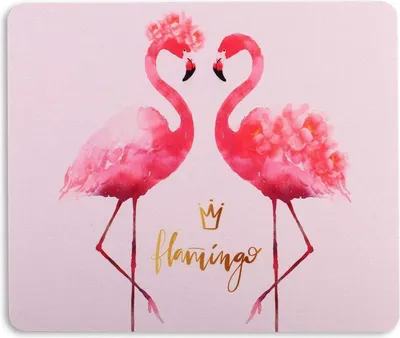 Produktbild von Kleines Mauspad Flamingo Motiv 24x20cm für Computer und Laptop