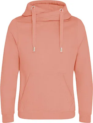 Produktbild von Just Hoods JH021 | Herren Cross Neck Hoodie - Farbe: Dusty Pink - Größe: M