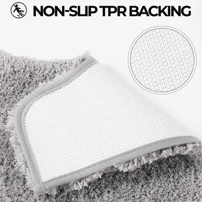 Produktbild von Badmatte U-Form, Antirutsch, 50x50 cm, für Badezimmer und Toilette