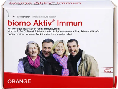 Produktbild von biomo Aktiv Immun Trinkfläschchen und Tabletten, 14 St. Portionen