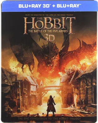 Produktbild von Der Hobbit: Die Schlacht der fünf Heere (nur Originalversion) [2xBLU-RAY+2xBLU-RAY 3D]