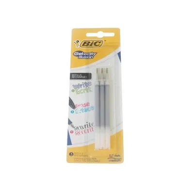 Produktbild von BIC 944022, Schwarz, Kunststoff, 0,7 mm, Gelschreiber, 3 Stück(e), 65 mm