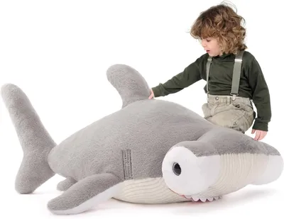 Obrázek produktu pro Plyšový kladivoun, šedý, 110 cm, plyšová hračka pro děti