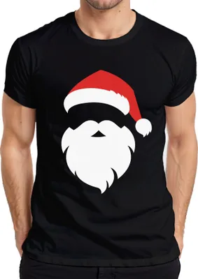 Produktbild von Santa Weihnachtsmann Weihnachtsoutfit - Weihnachten Weihnachtsgeschenk Christmas Herren T-Shirt, Schwarz, 3XL
