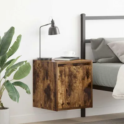 Immagine prodotto di vidaXL Comodini da parete 2 pz. Rovere fumé 38x34x40 cm