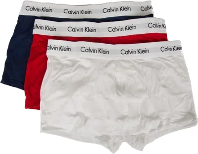Image de Paquet de 3 boxeur homme tripack CK CALVIN KLEIN article U2664G LOW RISE TRUNK, XL, Cotone 95%,Elastan 5%