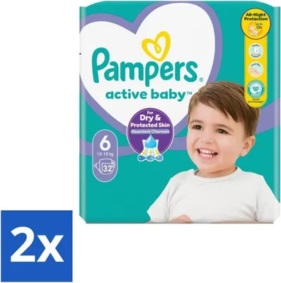 Produktbild von Pampers – Windeln – Aktives Baby Größe 3 (6-10 kg) – 90 Windeln - Vorteilspack - 2 Stücke