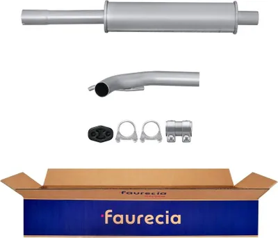 Imagen del producto de Silenciador de escape intermedio FAURECIA, con experiencia IAM, compatible con, entre otros, el SEAT IBIZA