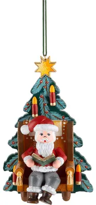 Produktbild von Christbaumschmuck Weihnachtsmann Weihnachtsgeschichte (10cm) von Hubrig Volkskunst