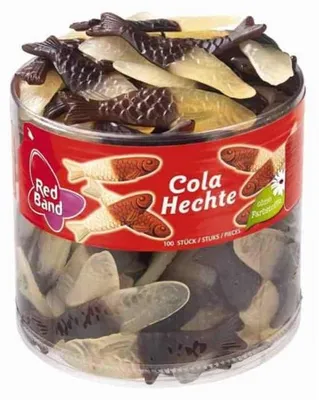 Productafbeelding van Red Band Cola Fruitgum Vissen - 100 stuks