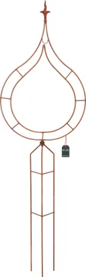Zdjęcie produktu dla KOTARBAU® Figura Ogrodowa Aureola Ozdobna Metal Rdza Nowoczesna Dekoracja Ogrodu 186 CM