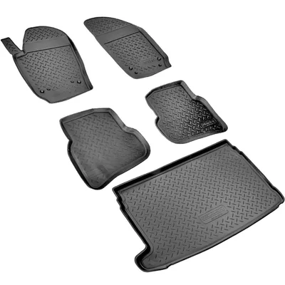 Produktbild von Fußmatten & Kofferraumwanne Set passend für VW Polo V | 6R, 6C | BJ 2009-2017