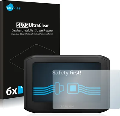 Produktbild von 6x Für Garmin zumo 396 LMT-S Schutzfolie Savvies Displayschutz Display Schutz Folie Klar Transparent