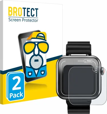 Produktbild von 2x BROTECT Schutzfolie für Vtech Kidizoom Smartwatch MAX Displayschutz Displayschutzfolie Folie Matt Entspiegelungsfolie