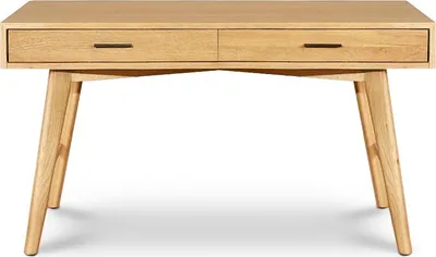 Produktbild von Schreibtisch mit 2 Schubladen aus Eiche