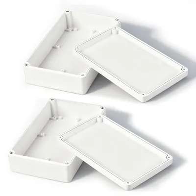 Produktbild von Wasserdichte Abzweigdose 20x12x5.5 cm, 2 Stücke, IP65, für Schaltschränke, weiß