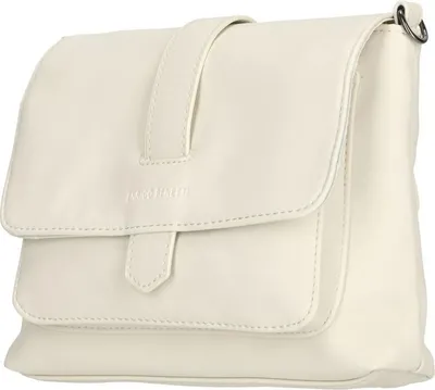 Produktbild von Kleine Damen Tasche Schultertasche Umhängetasche Crossover Bag Leder Optik Handtasche Off-White