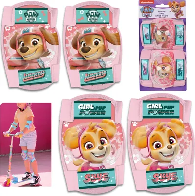 Produktbild von Paw Patrol Skye Liberty Rosa Knie- und Ellbogenschoner für Kinder, Mädchen